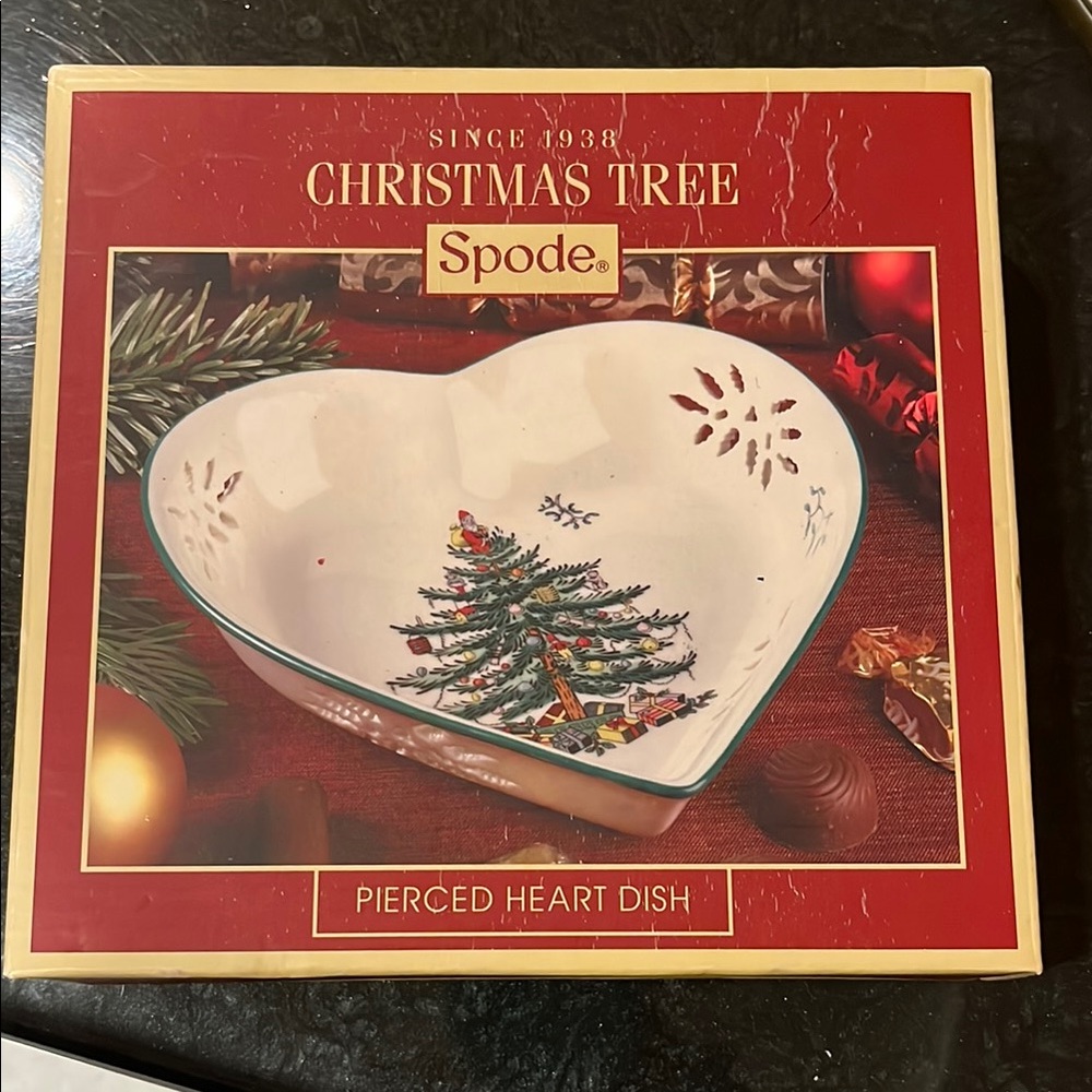 Spode Christmas Tree Heart Dish
